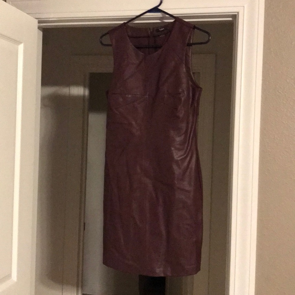 Real leather dress, size M!